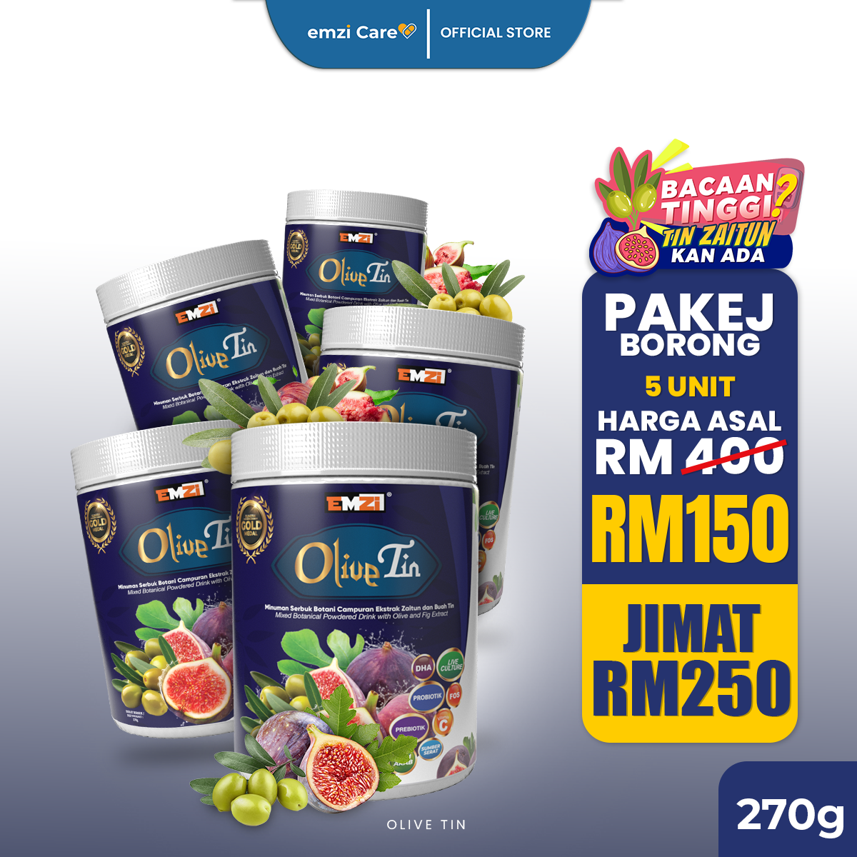 OLIVE TIN PAKEJ BORONG